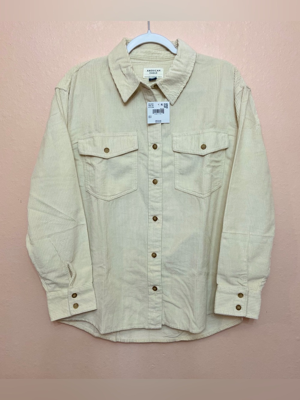 American Eagle Oversized Corduroy Shacket